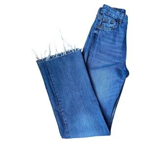 Zara wide leg high rise jeans size 0